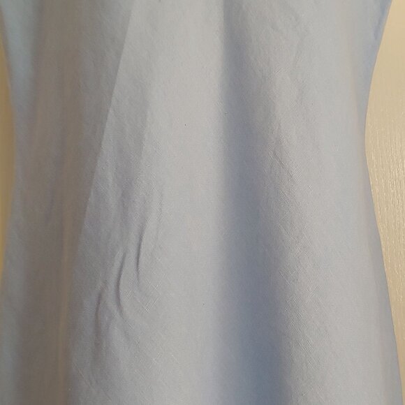 Eileen Fisher Ice Blue Irish Linen Shift Dress Lagom Cottage Lagonlook L - Picture 5 of 13